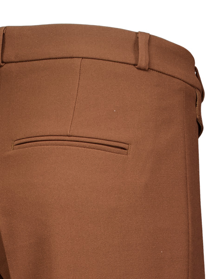 Bruine broek met rechte pijpen Famouw Cambio