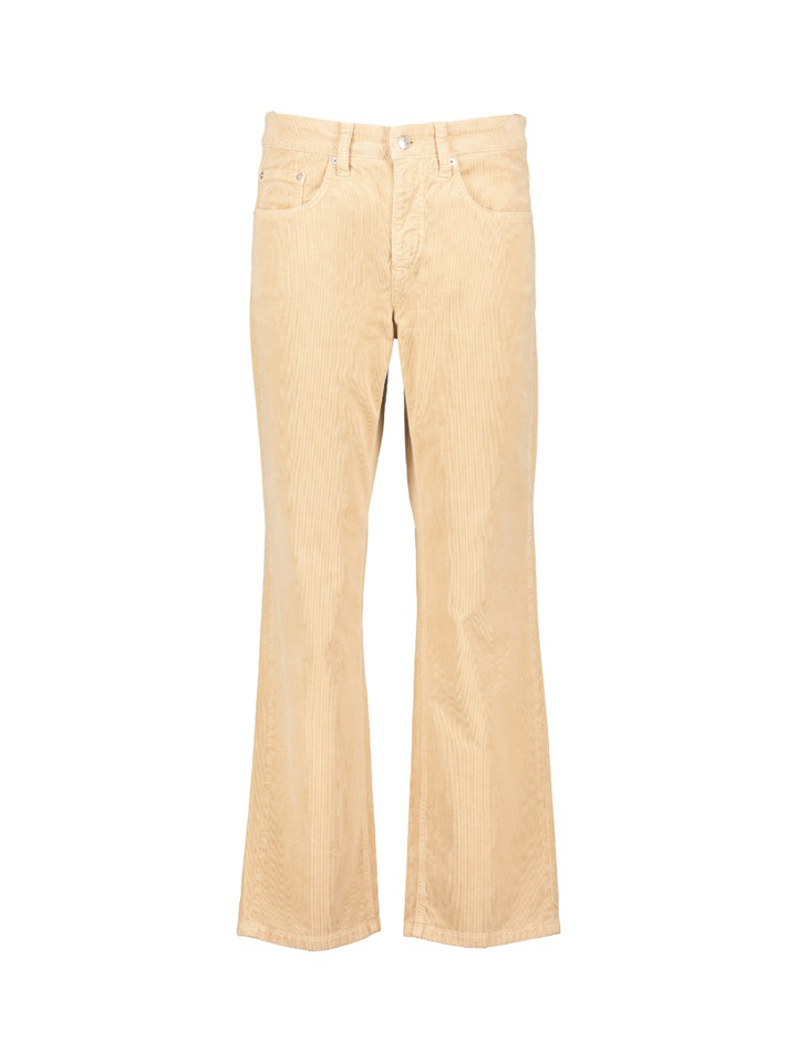 Beige broek in ribfluweel Gini Cambio 