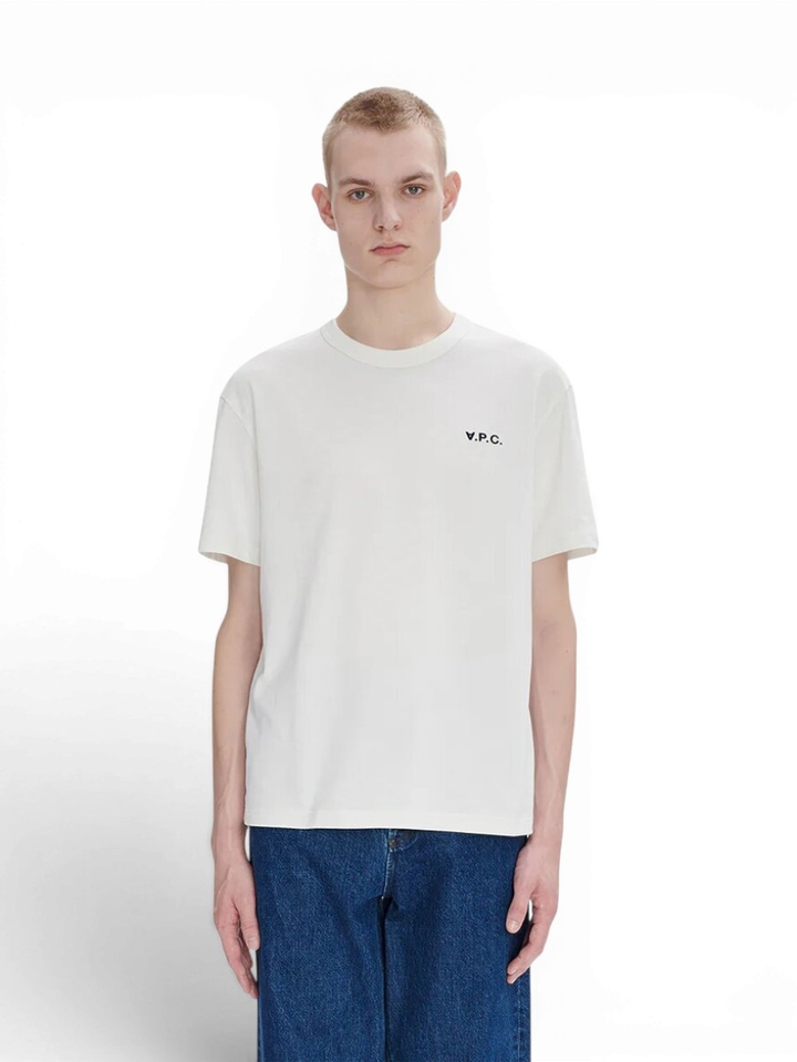 Witte  t-shirt met Logo A.P.C.