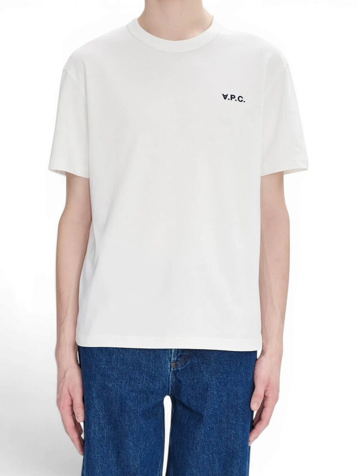 Witte  t-shirt met Logo A.P.C.