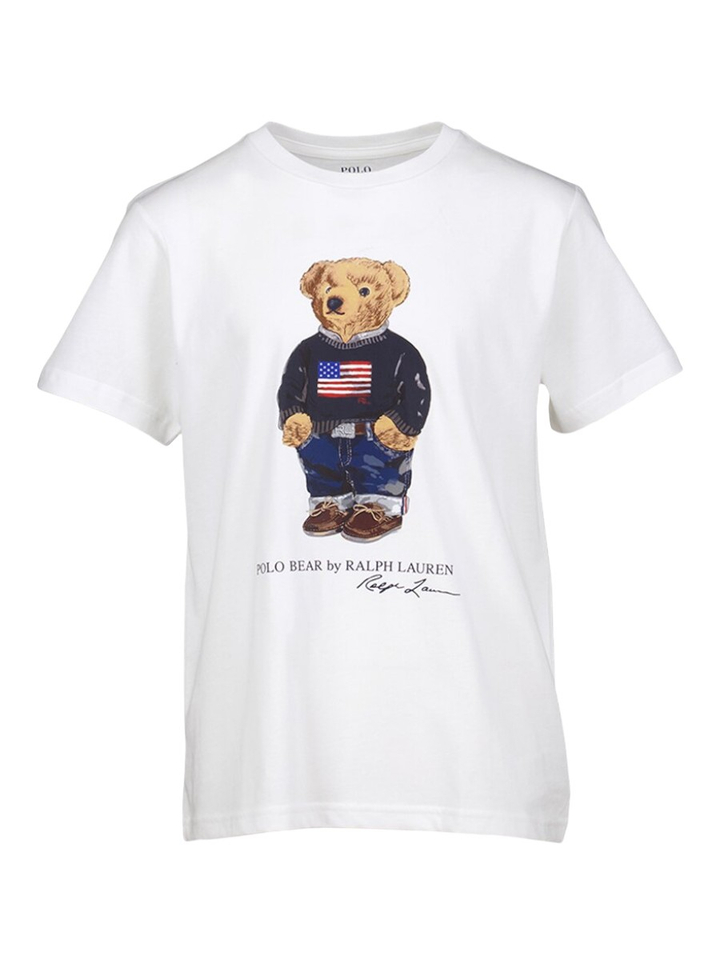 Witte t-shirt met beer Ralph Lauren 
