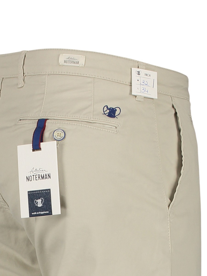 Beige slim fit broek Atelier Noterman