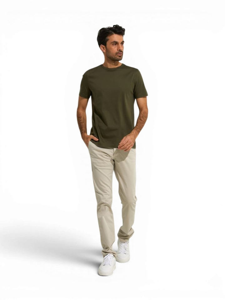 Beige slim fit broek Atelier Noterman
