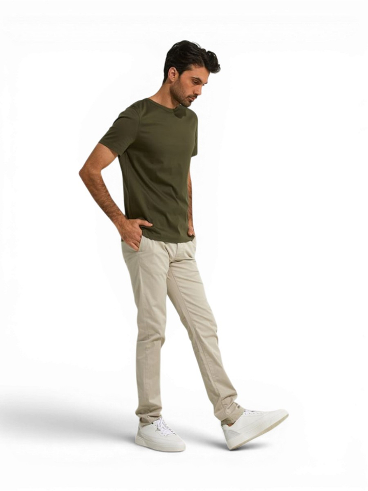 Beige slim fit broek Atelier Noterman