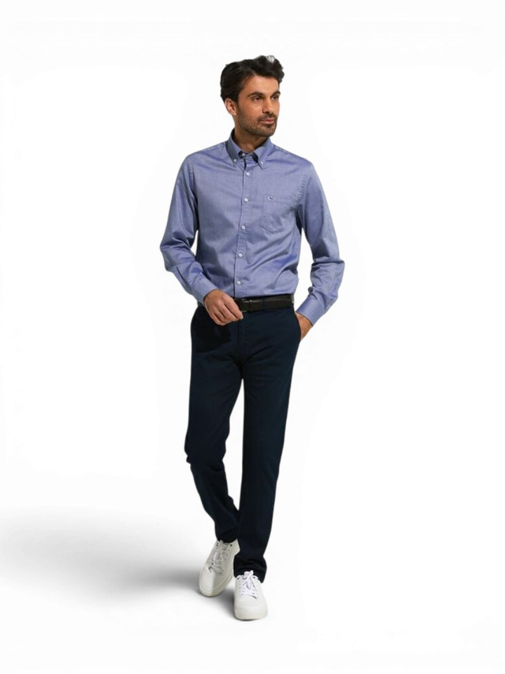 Blauwe slim fit broek Atelier Noterman