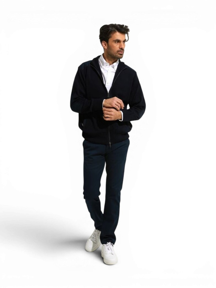 Blauwe slim fit broek Atelier Noterman
