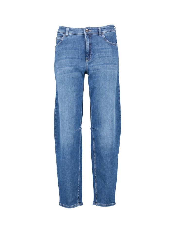 Donkerblauwe tapered fit jeans Mara Tapered Rosner 