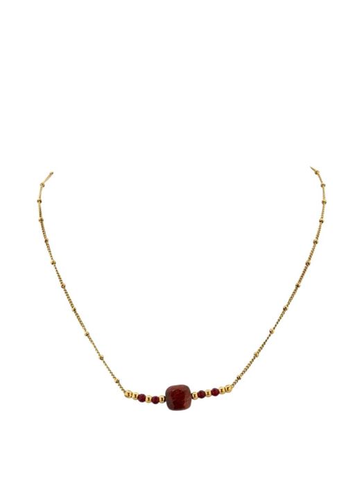 Bordeaux ketting Rilano Les Cordes
