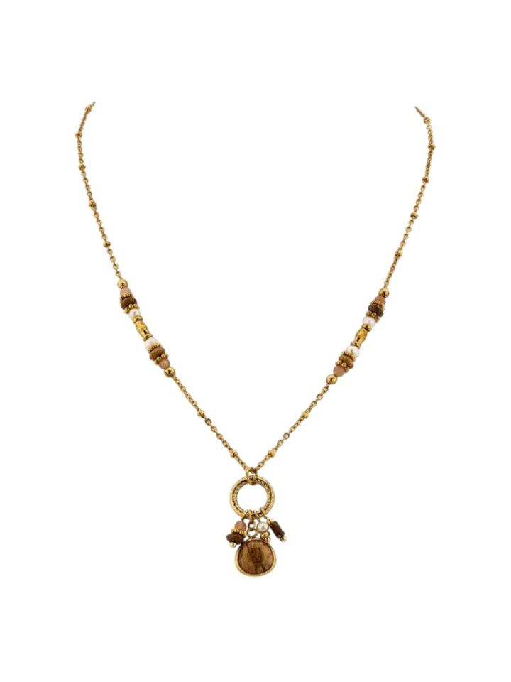 Beige ketting Riba Les Cordes 