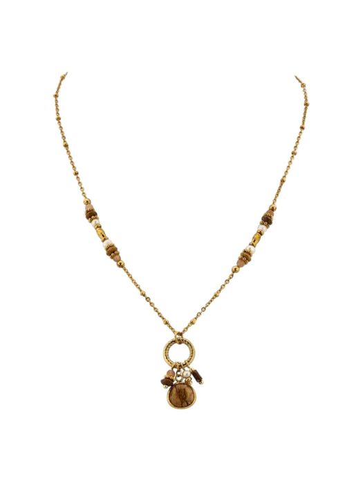 Beige ketting Riba Les Cordes