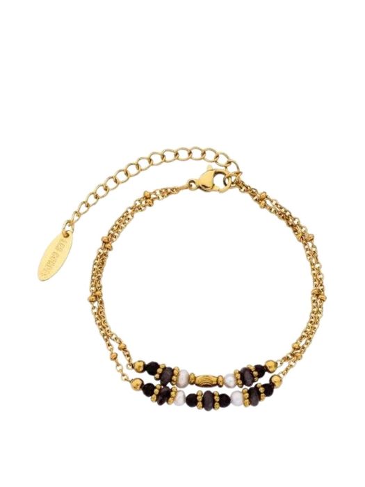 Zwarte armband Riba AB Les Cordes