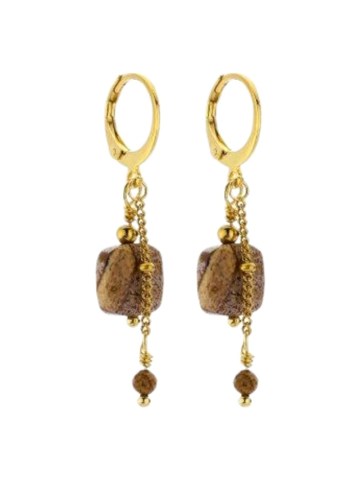 Beige oorbellen RILANO OB Les Cordes