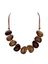 Bruine ketting Kiel kort Les Cordes 
