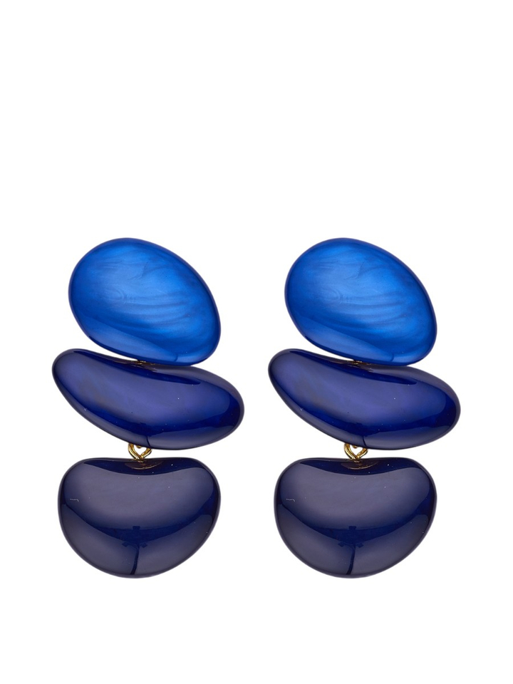 Donkerblauwe oorbellen KIEL OB Les Cordes