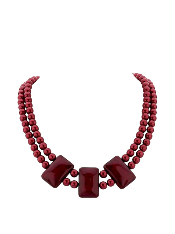 Bordeauw ketting KATS KORT Les Cordes