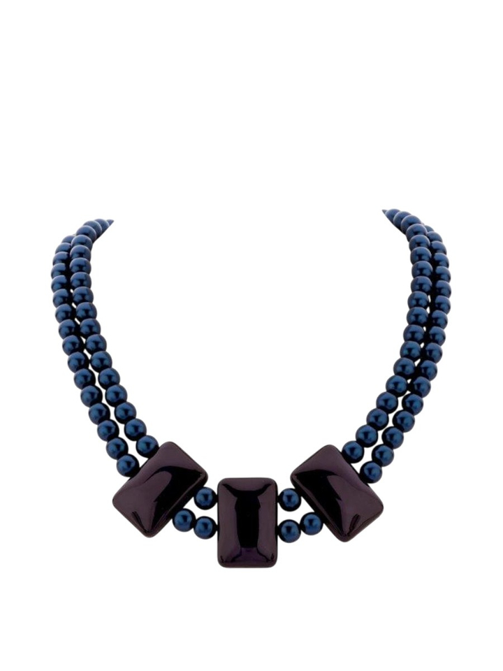 Blauwe ketting Kats kort Les Cordes