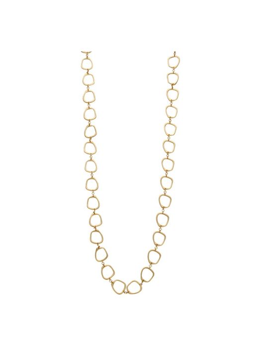Gouden mat ketting Dalena lang Les Cordes