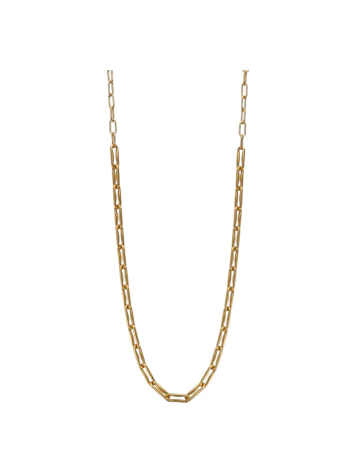Goud mat lange ketting DUNTO Les Cordes