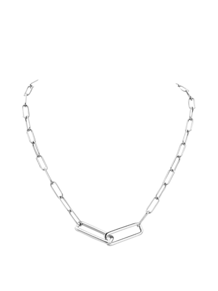 Zilver ketting Dessa kort Les Cordes