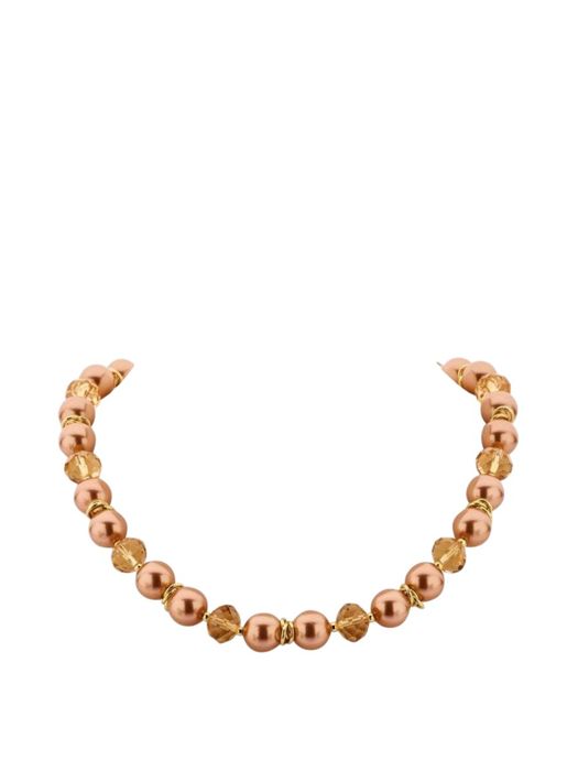 Beige ketting Dokia kort Les Cordes