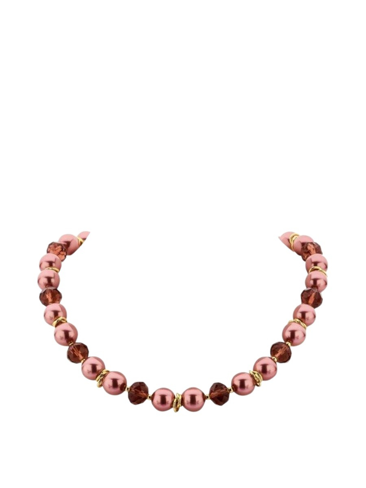 Aubergine ketting Dokia kort Les Cordes 