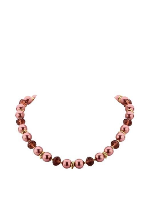 Aubergine ketting Dokia kort Les Cordes