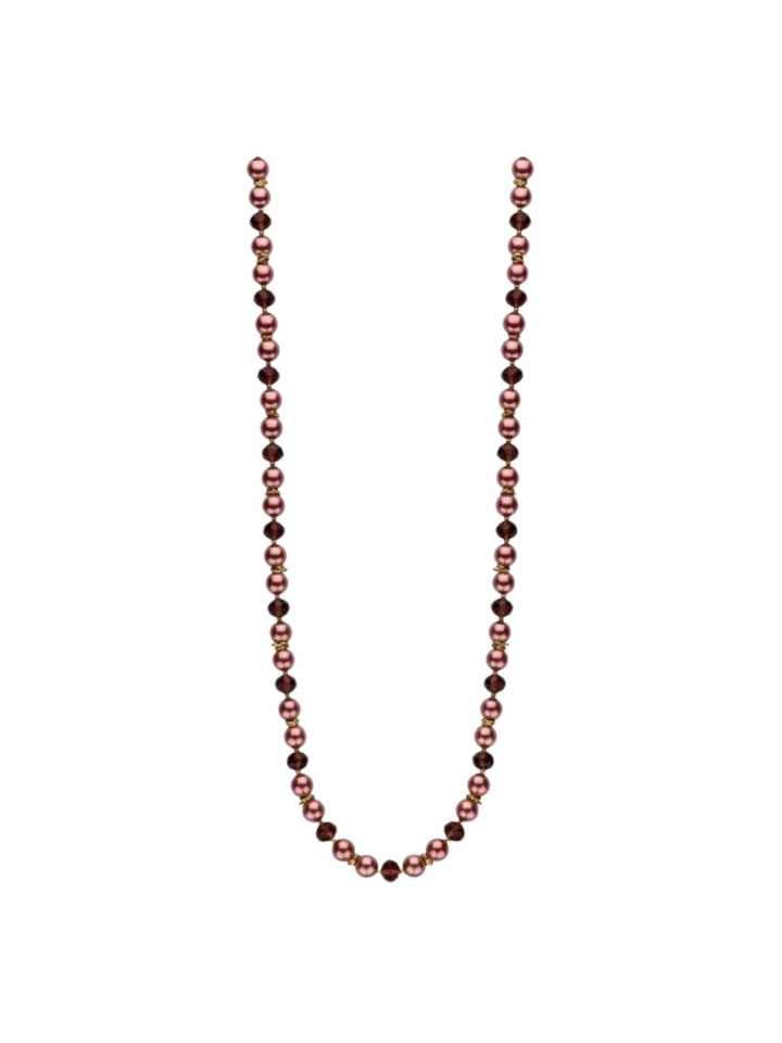 Aubergine ketting Dokia lang Les Cordes