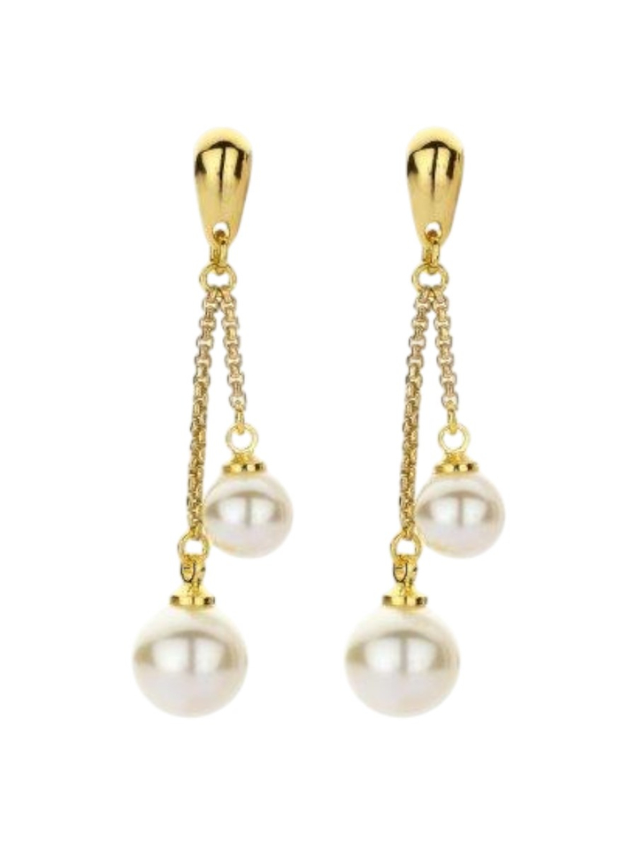 Gouden oorbellen DOB157 Les Cordes