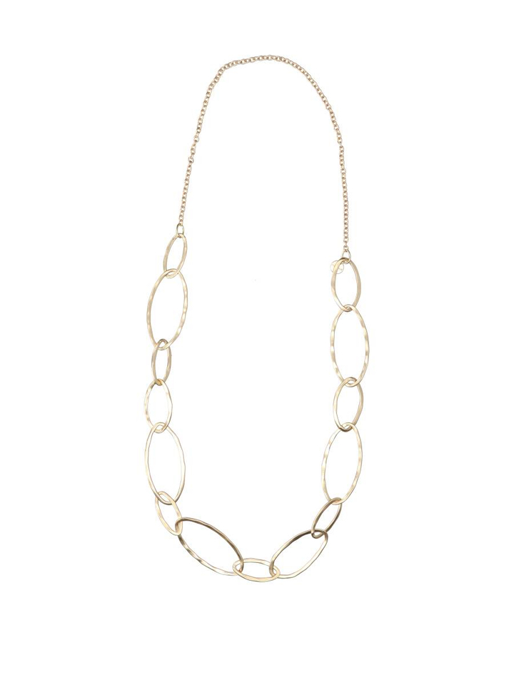 Goudkleurige ketting met ringels Berat Long Les Cordes 