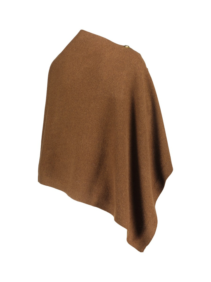 Bruine poncho Les Cordes