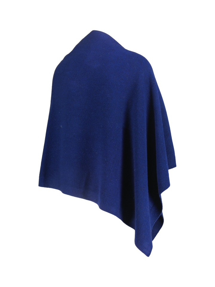 Donkerblauwe poncho Les Cordes