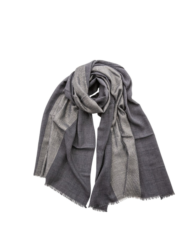 Donkerblauwe sjaal met glitterdetail Les Cordes