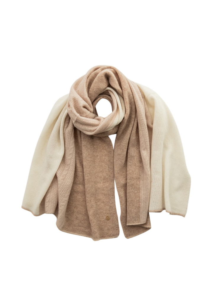 Beige wollen sjaal Les Cordes