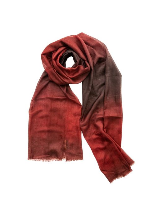 Bordeaux sjaal in ombré Les Cordes