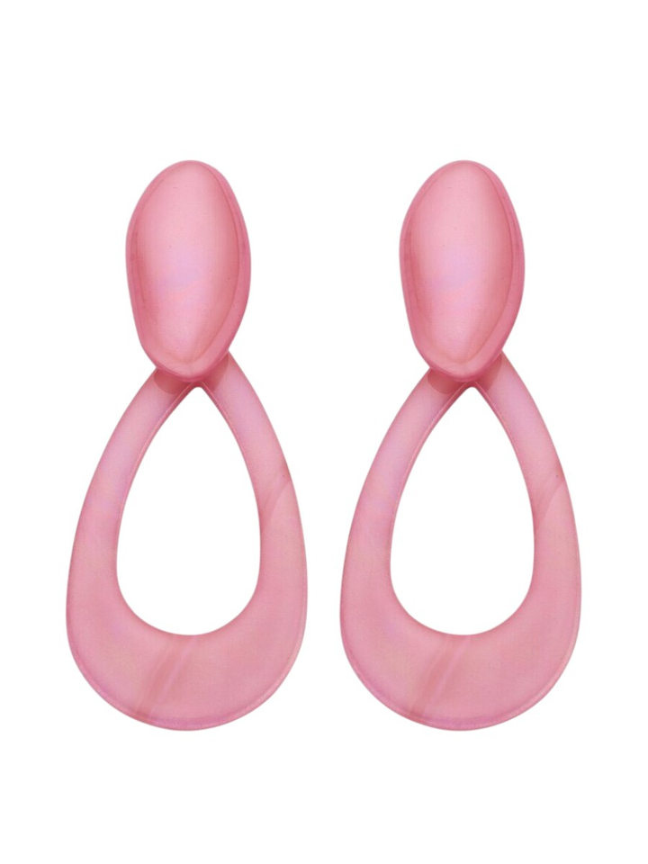 Roze oorbellen KOB31 Les Cordes