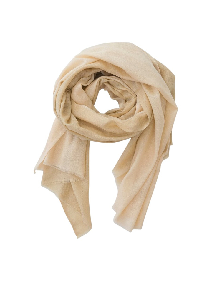 Beige sjaal Les Cordes 