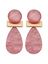 Roze oorbellen KOB 32 Les Cordes 