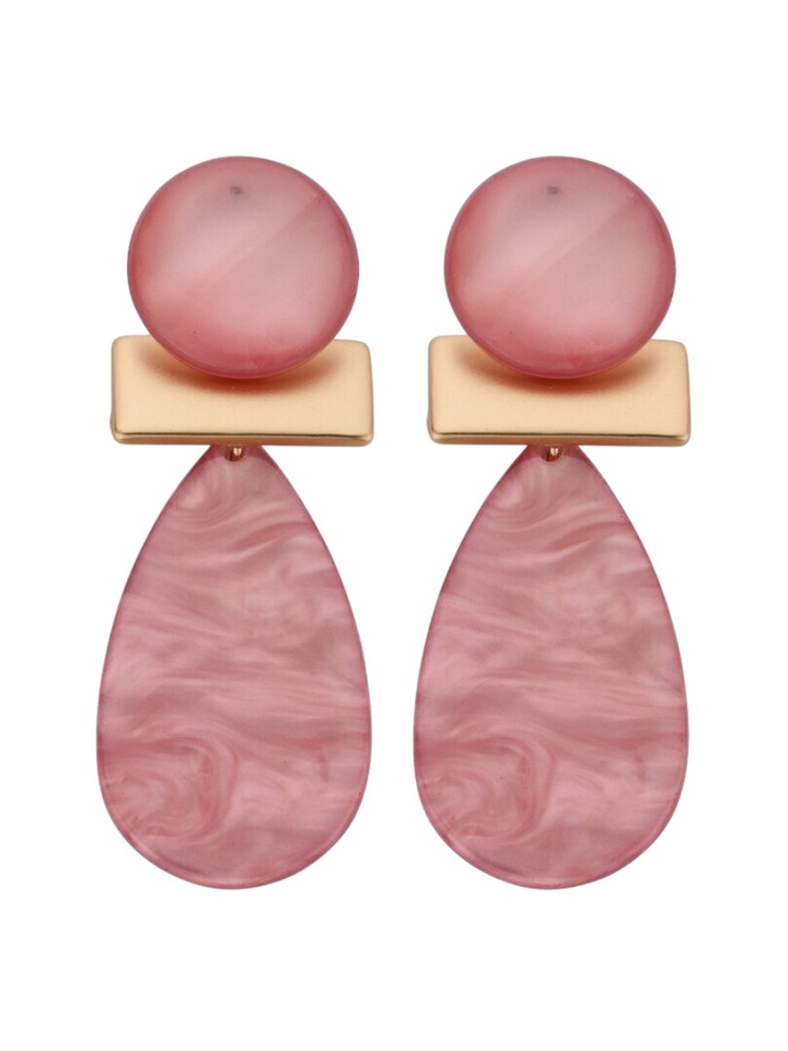 Roze oorbellen KOB 32 Les Cordes 