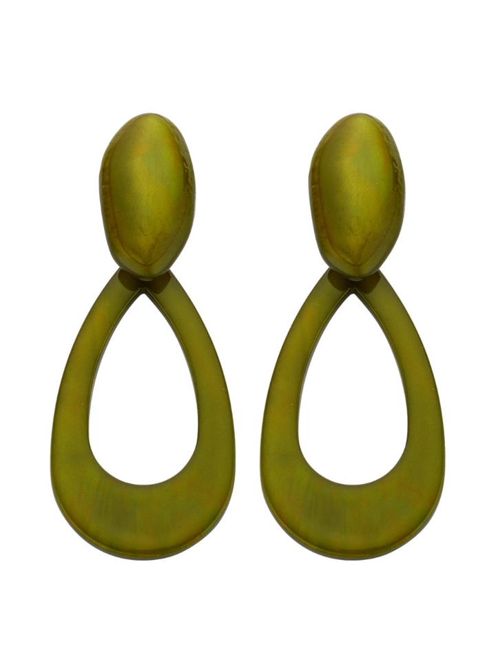 Kaki oorbellen KOB 31 Les Cordes