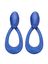 Jeansblauwe oorbellen KOB 31 Les Cordes 