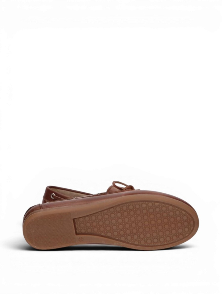 Bruin lederen boatloafer Posa 