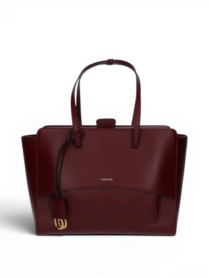 Wine bordeaux handtas Flap L Hidesins 