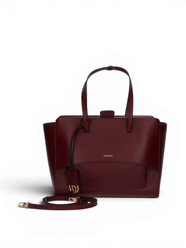 Wine bordeaux handtas Flap L Hidesins 