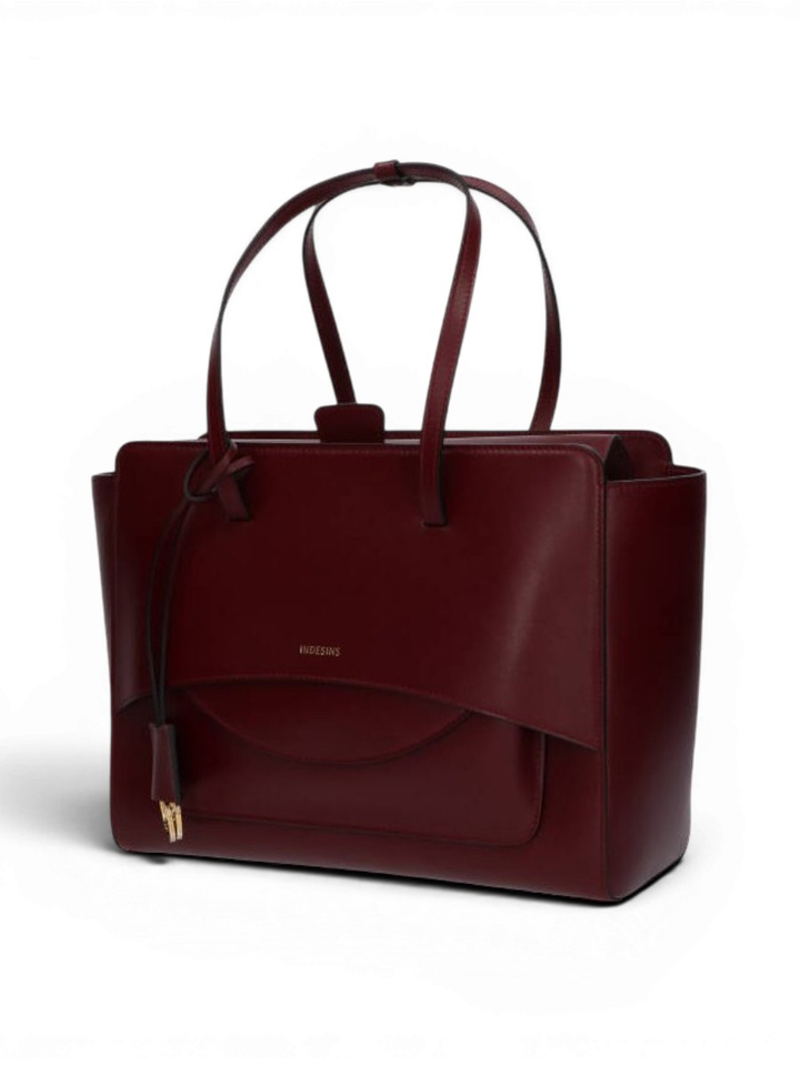 Wine bordeaux handtas Flap L Hidesins 
