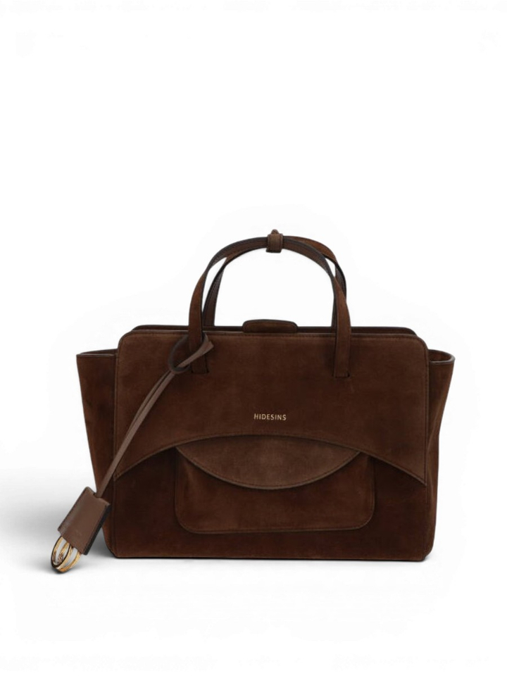 Caramel handtas Flap M Hidesins