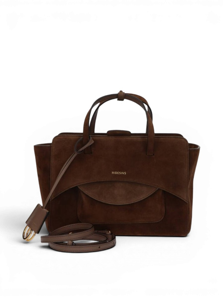 Caramel handtas Flap M Hidesins