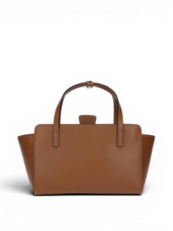 Suede chocolat handtas Flap M Hidesins