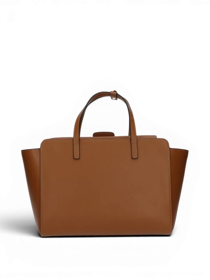 Cognac handtas Flap L Hidesins 