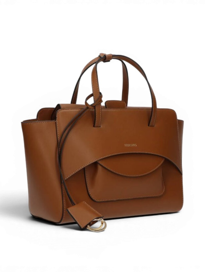 Cognac handtas Flap L Hidesins 