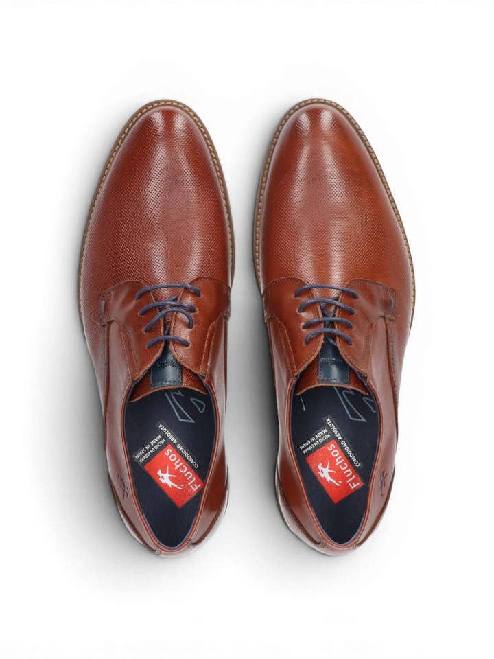 Cognac kleurige geklede schoenen